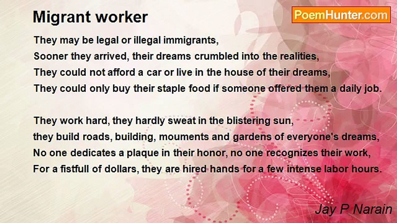 Jay P Narain - Migrant worker