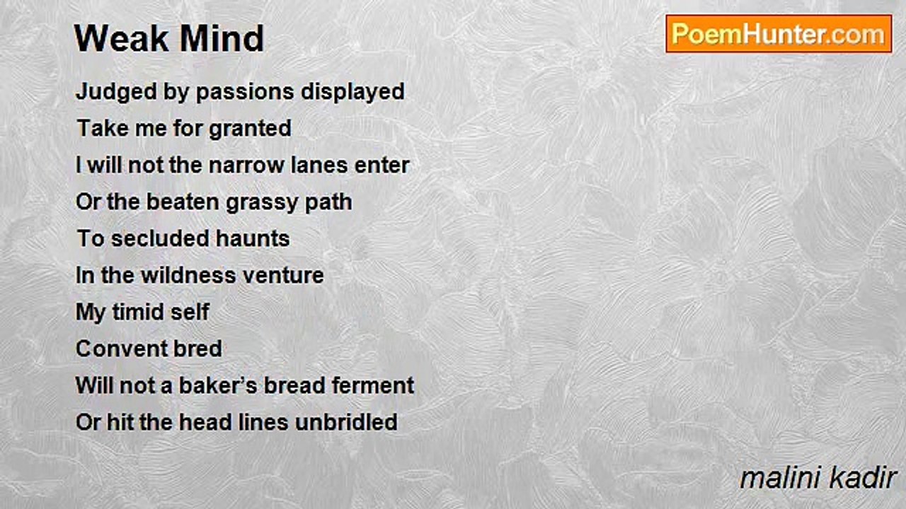 malini kadir - Weak Mind