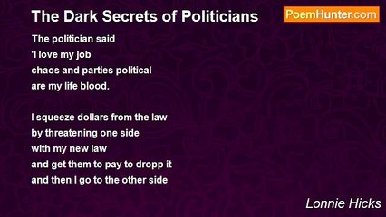 Lonnie Hicks - The Dark Secrets of Politicians