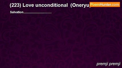 premji premji - (223) Love unconditional  (Oneryu)