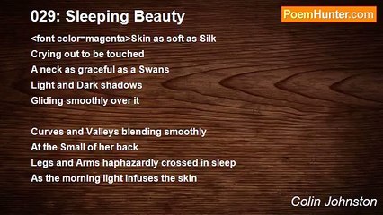 Colin Johnston - 029: Sleeping Beauty