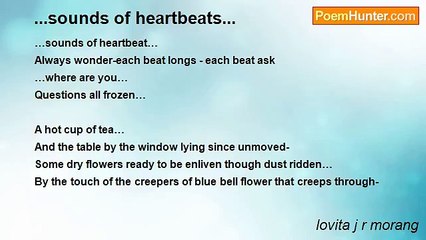 lovita j r morang - ...sounds of heartbeats...