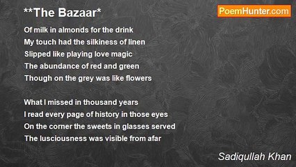 Sadiqullah Khan - **The Bazaar*