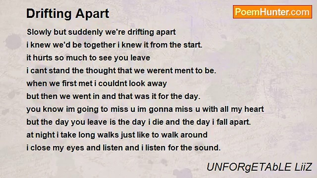 UNFORgETAbLE LiiZ - Drifting Apart