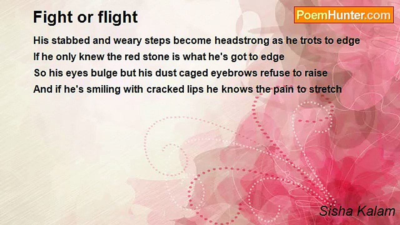 Sisha Kalam - Fight or flight