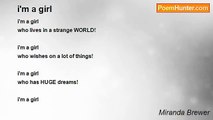 Miranda Brewer - i'm a girl