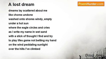 Doug Jones - A lost dream