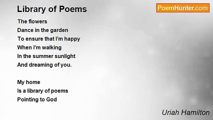 Uriah Hamilton - Library of Poems