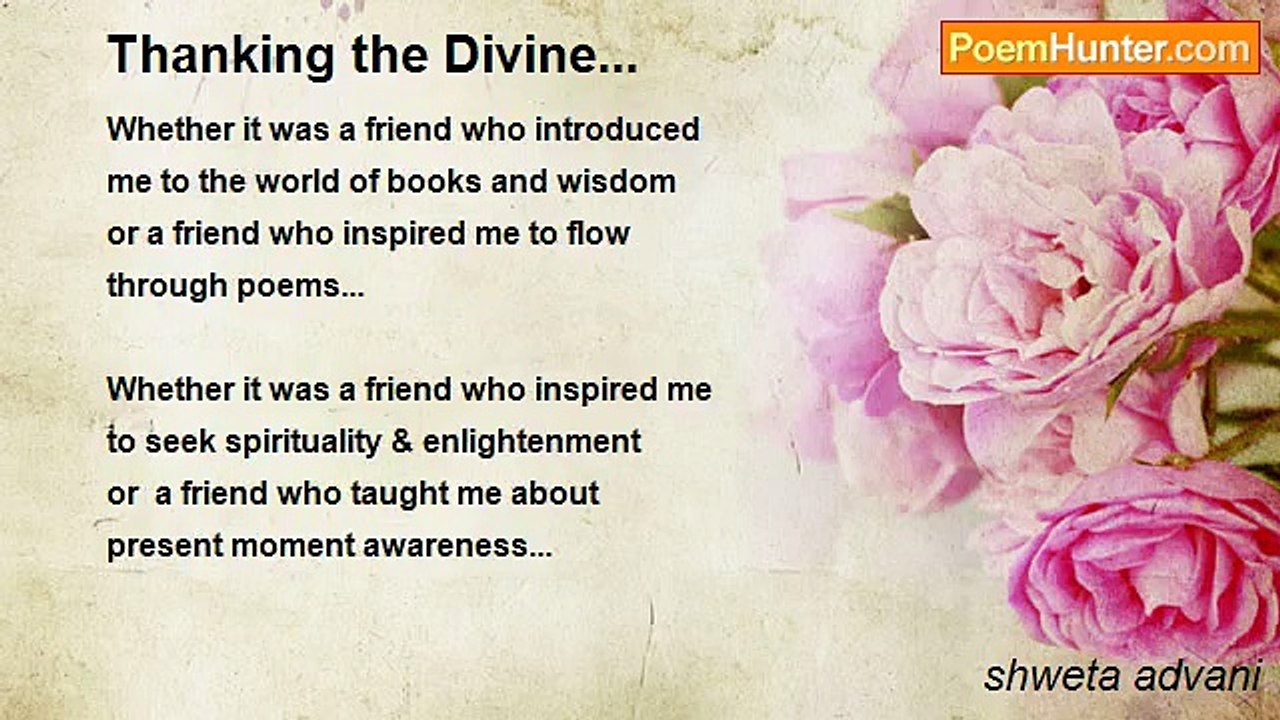 shweta advani - Thanking the Divine...