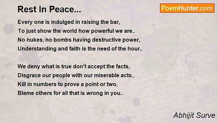 Abhijit Surve - Rest In Peace...