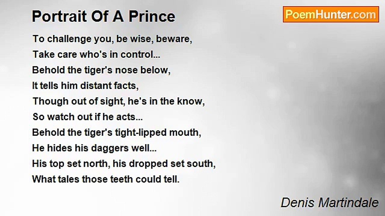 Denis Martindale - Portrait Of A Prince