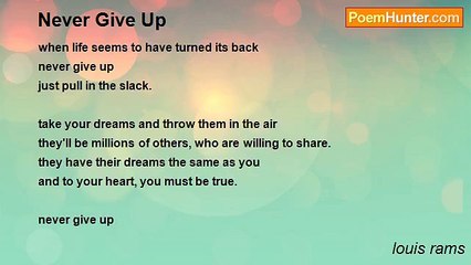 louis rams - Never Give Up