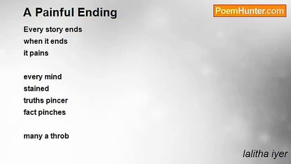 lalitha iyer - A Painful Ending
