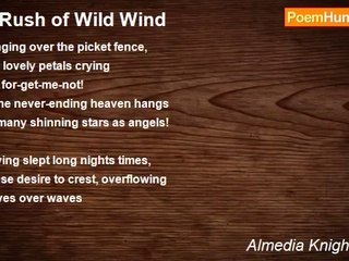 Almedia Knight Oliver - A Rush of Wild Wind