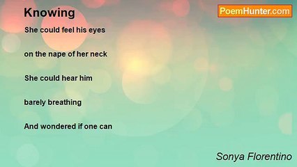 Sonya Florentino - Knowing