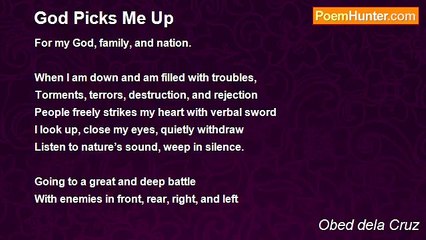 Obed dela Cruz - God Picks Me Up