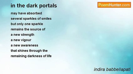 indira babbellapati - in the dark portals