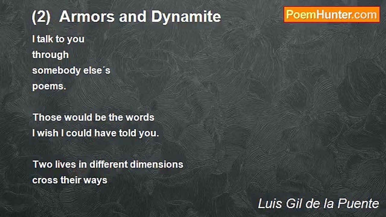 Luis Gil de la Puente - (2)  Armors and Dynamite