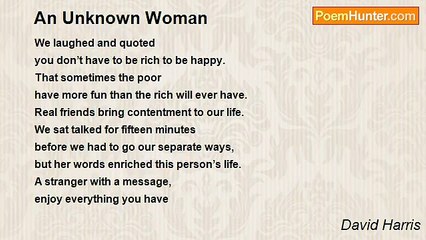David Harris - An Unknown Woman