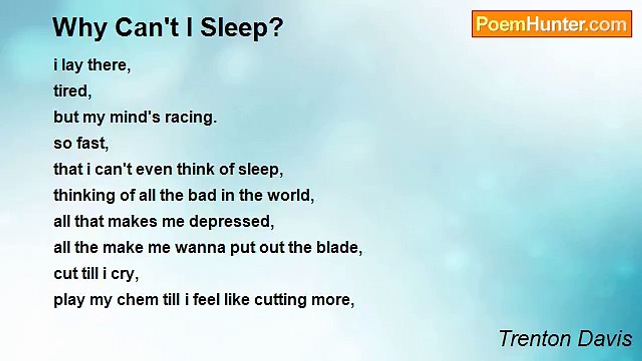 Trenton Davis - Why Can't I Sleep?