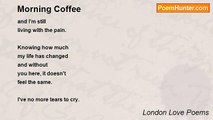 London Love Poems - Morning Coffee