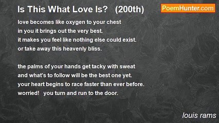 louis rams - Is This What Love Is?   (200th)