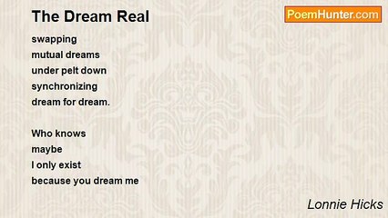 Lonnie Hicks - The Dream Real