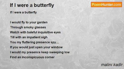 malini kadir - If I were a butterfly