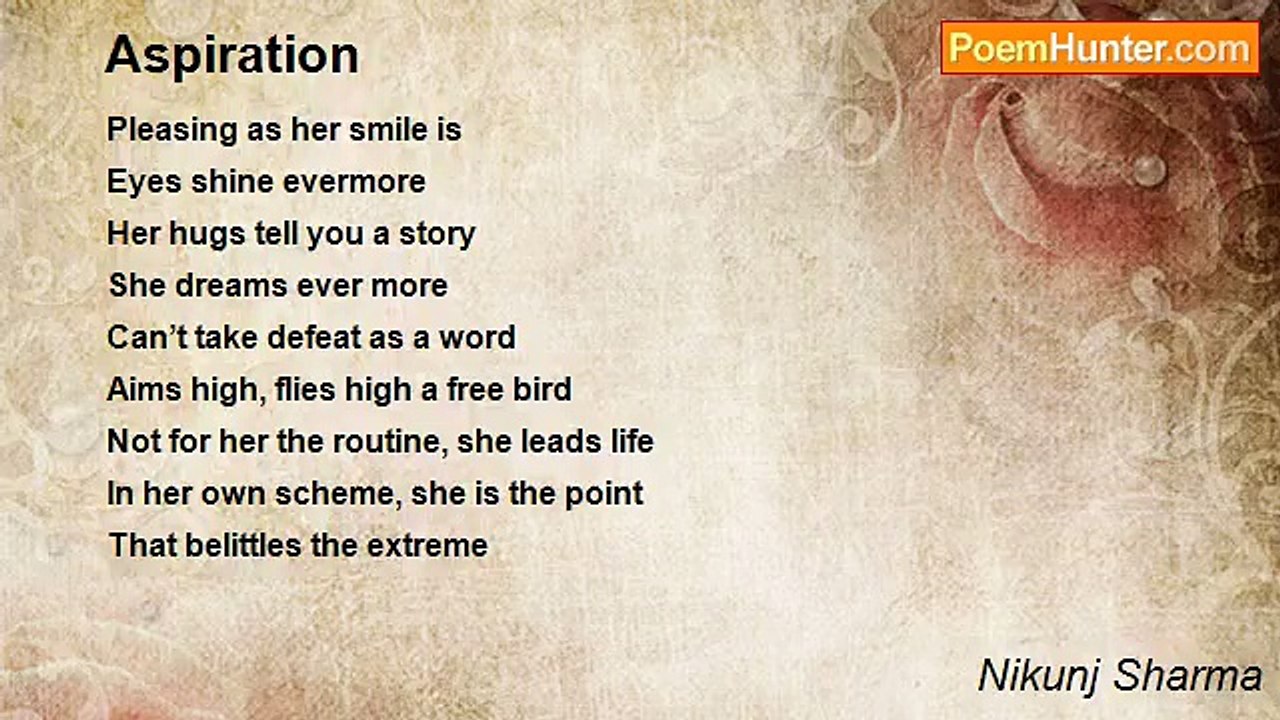 Nikunj Sharma - Aspiration