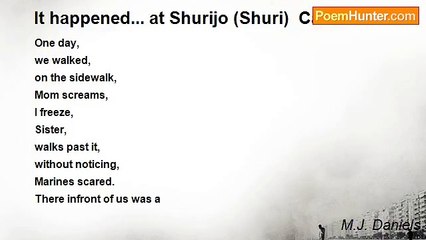 M.J. Daniels - It happened... at Shurijo (Shuri)  Castle