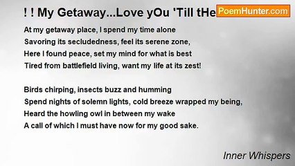 Inner Whispers - ! ! My Getaway...Love yOu 'Till tHe End