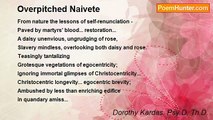 Dorothy Kardas, Psy.D. Th.D. - Overpitched Naivete