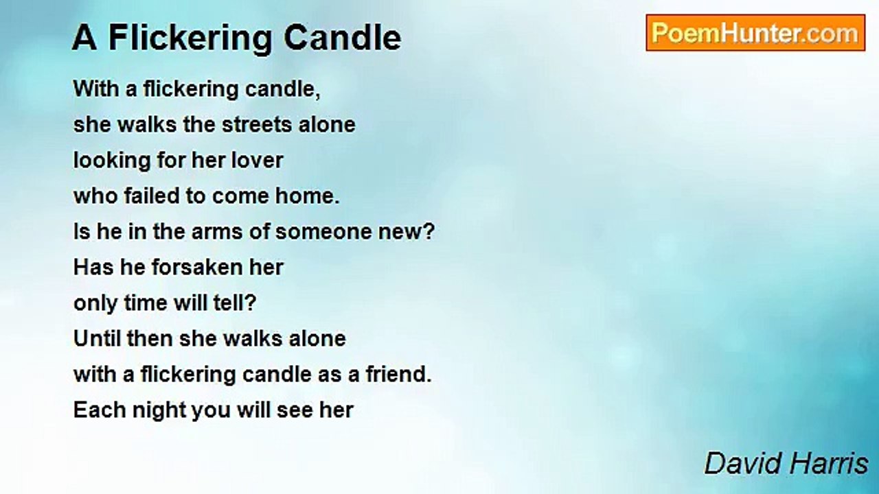 David Harris - A Flickering Candle