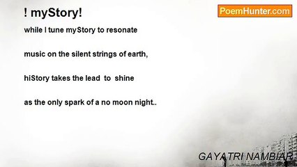 GAYATRI NAMBIAR - ! myStory!