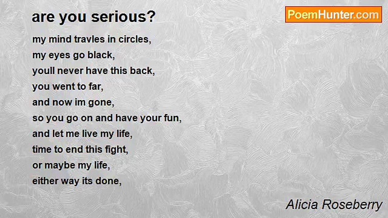 Alicia Roseberry - are you serious?