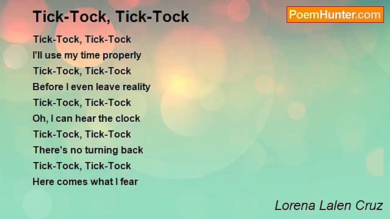 Lorena Lalen Cruz - Tick-Tock, Tick-Tock