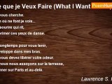 Lawrence S. Pertillar - Ce que je Veux Faire (What I Want To Do)