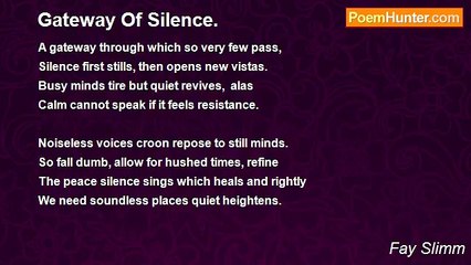 Fay Slimm - Gateway Of Silence.