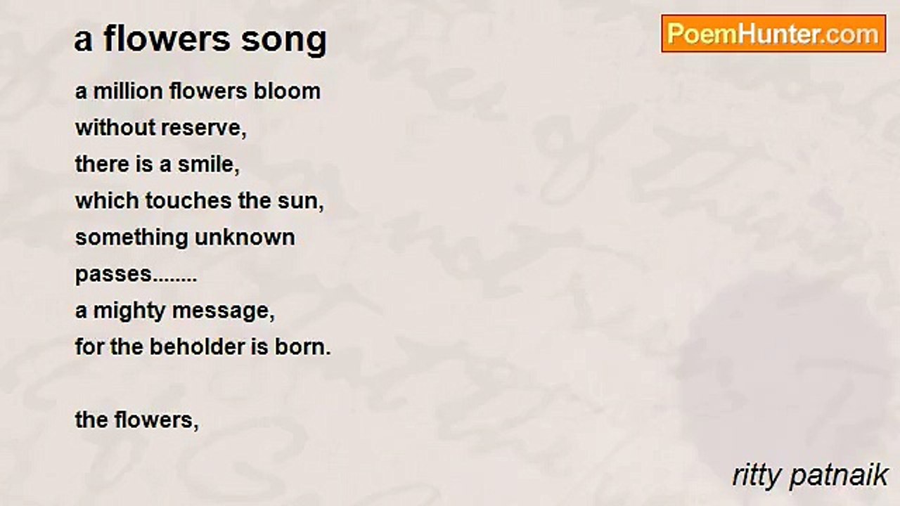 ritty patnaik - a flowers song