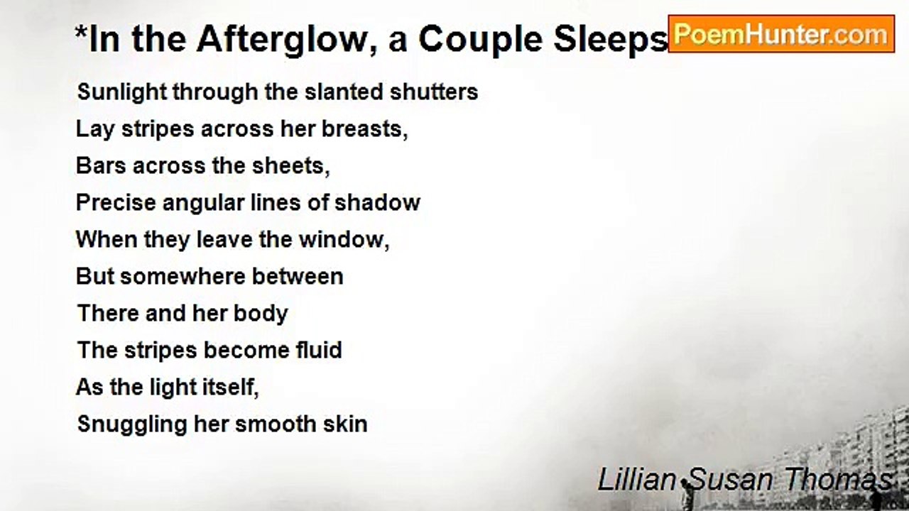 Lillian Susan Thomas - *In the Afterglow, a Couple Sleeps