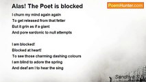 Sandhya S.N - Alas! The Poet is blocked