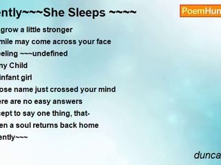 duncan wyllie - gently~~~She Sleeps ~~~~