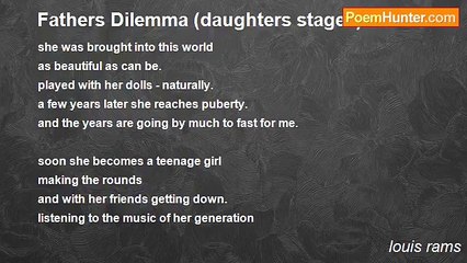 louis rams - Fathers Dilemma (daughters stages)