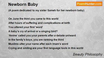 Beauty Philosophy - Newborn Baby