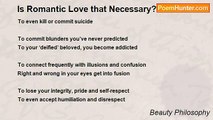 Beauty Philosophy - Is Romantic Love that Necessary?
