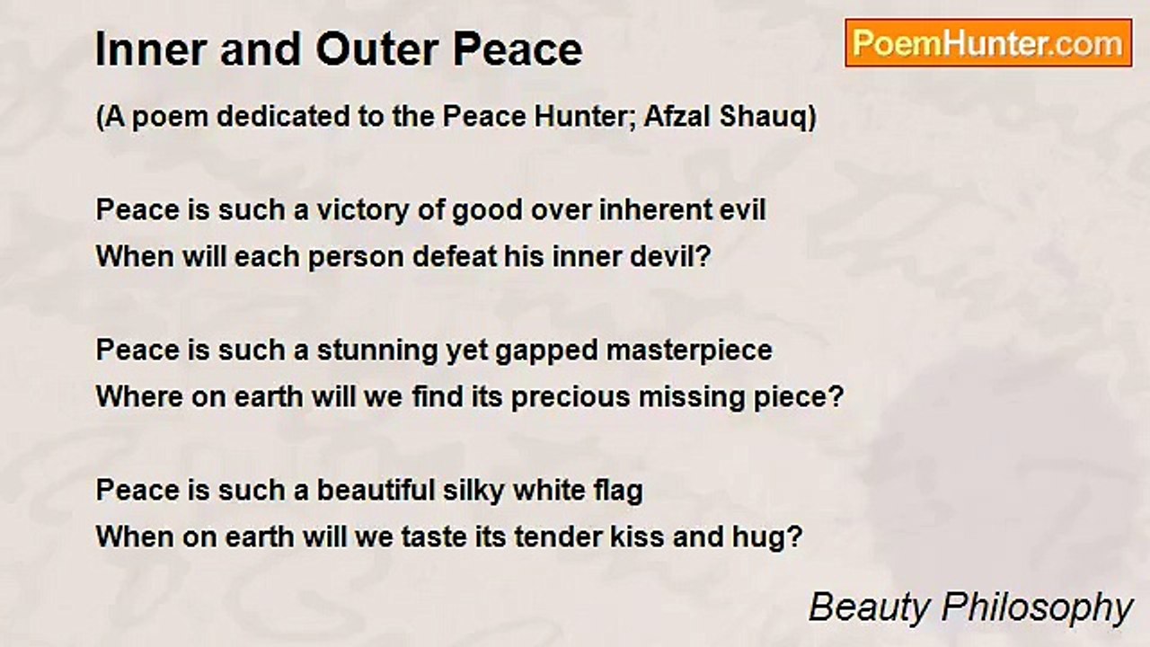 Beauty Philosophy - Inner and Outer Peace