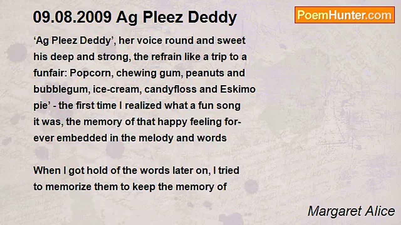 Margaret Alice - 09.08.2009 Ag Pleez Deddy