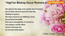 Lillian Susan Thomas - *Vigil for Bishop Oscar Romero in San Antonio
