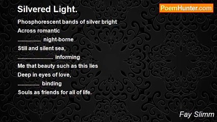 Fay Slimm - Silvered Light.