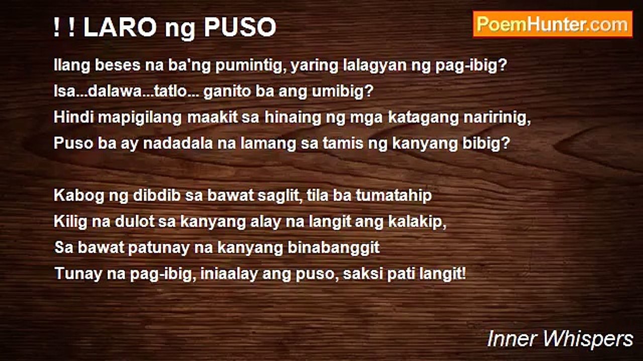 Inner Whispers - ! ! LARO ng PUSO